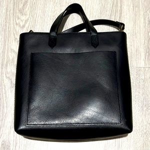 Madewell Black Small Transport Leather Crossbody Bag